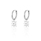 Non-Tarnish Stylish 304 Stainless Steel Sun Dangle Hoop Earrings for Women's Daily Wear, Stainless Steel Color