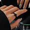 Halloween Skull Head Alloy Finger Rings, Curb Chain Open Cuff Ring for Unisex, Black, Inner Diameter: 21mm