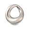 304 Stainless Steel Pendants, Anti-Tarnish, Irregular Oval Charm, Stainless Steel Color, 18x17x4.5mm, Hole: 10.5x8.5mm