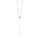 Rhodium Plated 925 Sterling Silver Pendant Necklaces, with Grade AAAA Cubic Zirconia, Star, Platinum, 15.35 inch(39cm)