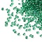 Cubic Zirconia Cabochons, Faceted Diamond, Green, 1.5x1mm