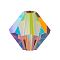 Preciosa® Crystal Beads, Czech Crystal, Bicone(451 69 302 Rondelle), 10330 20000 Lt.Col.Topaz AB 2x, 6mm, Hole: 1mm