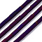 Electroplate Glass Beads Strands, Frosted, Column, Indigo, 5x2.5mm, Hole: 0.8mm, about 72~75pcs/strand, 13.98 inch~14.25 inch(35.5~36.2cm)