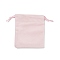 Rectangle Velvet Jewelry Bags, Pink, 11.8x10cm