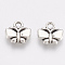 Tibetan Style Alloy Charms, Butterfly, Cadmium Free & Nickel Free & Lead Free, Antique Silver, 10x10x2mm, Hole: 1.5mm