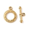 304 Stainless Steel Toggle Clasps, Golden, Flat Round, 16.5x13x2.5mm, Hole: 1.5mm