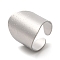 Non-Tarnish 304 Stainless Steel Open Cuff Ring, Wide Band Ring for Women, Stainless Steel Color, US Size 7 1/2(17.7mm)