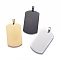 201 Stainless Steel Stamping Blank Tag Pendants, Rectangle, Mixed Color, 50x29x1.5mm, Hole: 9x3mm