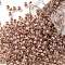 TOHO Round Seed Beads, Japanese Seed Beads, (1067) Light Rust Lined Crystal, 8/0, 3mm, Hole: 1mm, about 222pcs/bottle, 10g/bottle