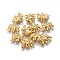 Tibetan Style Alloy Charms, Cadmium Free & Nickel Free & Lead Free, Elephant Shape, Golden, 12x14x2.5mm, Hole: 1mm