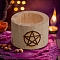 Wooden Tealight Candle Holders, Altar Candlesticks, Divination Supplies, Home Decoration, BurlyWood, 58x40mm