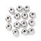 Non-Tarnish 304 Stainless Steel Spacer Beads, Round, Stainless Steel Color, 10x8mm, Hole: 2mm