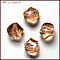 K9 Glass, Imitation Austrian Crystal Beads, Grade AAA, Faceted, Polygon, PeachPuff, 10mm, Hole: 0.9~1mm