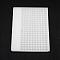 Plastic Bead Counter Boards, for Counting 8mm 200 Beads, Rectangle, White, 17.9x12.4x0.7cm, Bead Size: 8mm