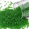 TOHO Round Seed Beads, Japanese Seed Beads, (7F) Transparent Frost Peridot, 11/0, 2.2mm, Hole: 0.8mm, about 1110pcs/10g