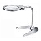 Flexible Magnifier, with LED Light, ABS Eco-Friendly Plastic, Metal Findings, Acrylic Optical Lens, Stainless Steel Color, Magnification: 2X, Lens: 125mm, Magnification: 5X, Lens: 25mm, 370x165x270mm