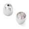 Brass Cord Ends, End Caps, Cadmium Free & Nickel Free & Lead Free, Cone, Real Platinum Plated, 8x7mm, Hole: 1.5mm, Inner Diameter: 6mm