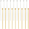 40Pcs 2 Colors 925 Sterling Silver Ball Head Pins, Mixed Color, 24 Gauge, 25x0.5mm, 20pcs/color
