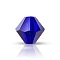 Preciosa® Crystal Beads, Czech Crystal, Bicone(451 69 302 Rondelle), 30240 Cobalt Blue, 5mm, Hole: 1mm