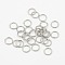 Tarnish Resistant 304 Stainless Steel Jump Rings, Stainless Steel Color, 21 Gauge, 6x0.7mm, Inner Diameter: 4.6mm, Hole: 5mm, about 2500pcs/bag