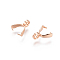 304 Stainless Steel Ice Pick Pinch Bails, Rose Gold, 9x7x2.5mm, Hole: 2.5mm, Pin: 0.6mm
