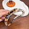 Cellulose Acetate Claw Hair Clips, Hair Accessories for Women & Girls, Banana, BurlyWood, 3mm