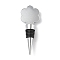 Alloy with Epoxy Wine Bottle Stoppers Cabochon Settings, Platinum Bezel Cup Settings, Flower, 103x39.5x19.5mm