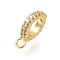 Rack Plating Brass Pendant Bails, Long-Lasting Plated, Lead Free & Cadmium Free, Real 18K Gold Plated, 12.5x9x3.5mm, Hole: 1.6mm