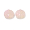 Transparent Glass Beads, Peking Opera Mask, Baking Paint, Plum, 17x18x8mm, Hole: 1.2mm