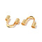 304 Surgical Stainless Steel Wire Guardian and Protectors, Real 18K Gold Plated, Hole: 1mm, 4.7~5x5.5x1.6mm