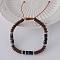 Hip Hop Style Synthetic Turquoise Braided Bracelets, Adjustable Electroplated Synthetic Non-Magnetic Hematite Beaded Bracelets for Men,