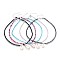 Glass Seed Beads Pendant Necklaces, with Cowrie Shell Beads, Brass Finding, Iron Finding and 304 Stainless Steel Lobster Claw Clasps, Mixed Color, 18.34 inch~18.62 inch(46.6~47.3cm)