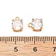 Латунные микро проложить кубического циркония подвески KK-D382-04G-03-3