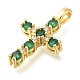 Подвески из латуни с прозрачным фианитом KK-M101-01G-03-2