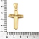 Латунные микро проложить кубического циркония подвески KK-A266-05B-G-3