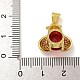Стойки обшивки латунь микро проложить Циркон подвеску KK-I718-11G-03-3