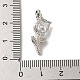 Латунные микро проложить кубического циркония подвески ZIRC-P114-04P-3