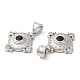 Латунные микро проложить кубического циркония подвески KK-M246-30P-2