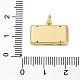 Латунные микро проложить кубического циркония подвески KK-P308-36G-3
