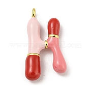 Латунь эмаль подвески KK-E093-03G-H