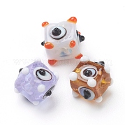 Ручной работы ухабистым Шарики Lampwork LAMP-J092-03C