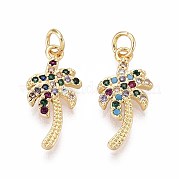 Латунные микро проложить кубического циркония подвески KK-T071-131G