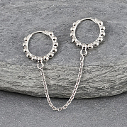 Серьги-кольца из стерлингового серебра s925 TG2008-2