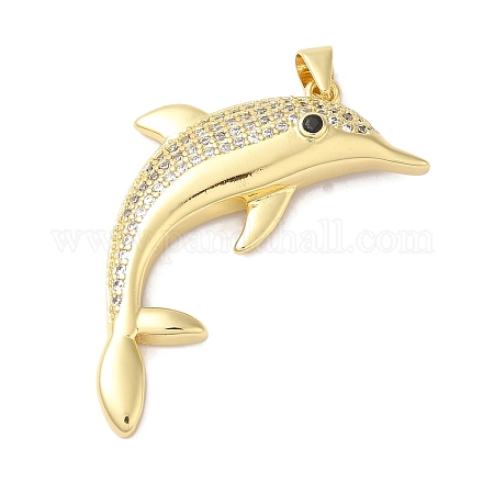 Подвески из латуни и прозрачного циркония с покрытием стойки KK-L216-067G-1