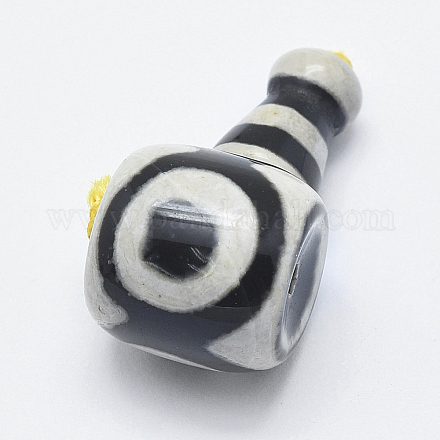 Натуральный дзи агат X-TDZI-I002-02A-1