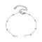 304 Stainless Steel Ball Link Chain Bracelet Making, Stainless Steel Color, 6-3/4 inch(17.1cm)