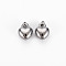 Non-Tarnish 304 Stainless Steel Charms, with Jump Rings, Cadmium Free & Nickel Free & Lead Free, Heart, Stainless Steel Color, 9x7x4.5mm, Hole: 2mm