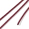 Braided Round Steel Wire, for DIY Bracelets, Saddle Brown, 3.2mm