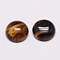 Half Round/Dome Natural Tiger Eye Cabochons, 16x6mm