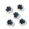 Glass Beads, Temperature Sensing Color Changing Beads, Flower, WhiteSmoke, 13.5x13.5x5mm, Hole: 1.3mm